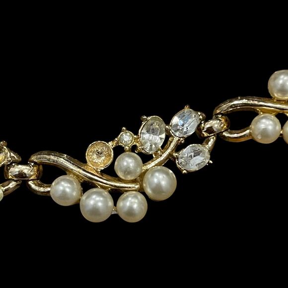 Rhinestone Recovery Lot Jewelry Findings & Crafting Vintage Lot Of 4 Necklaces - Picture 4 of 16